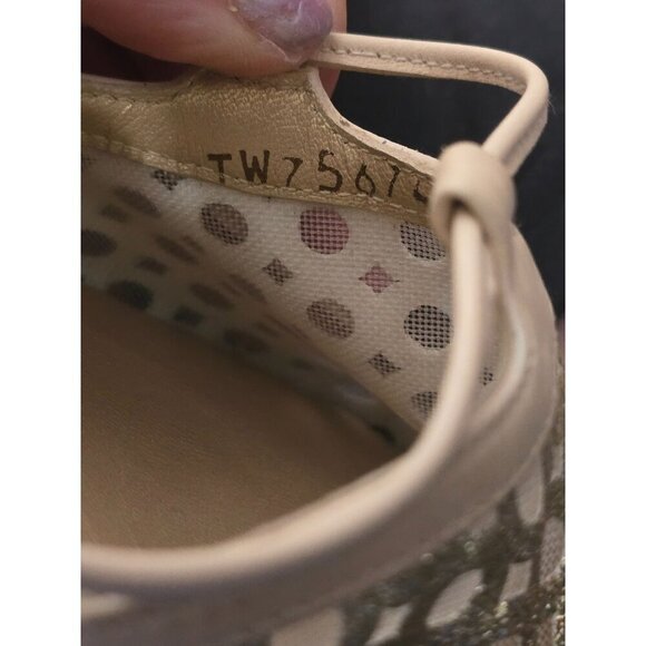 Stuart Weitzman Gold Lace Up Gladiator Espadrille Sandal - Picture 13 of 16